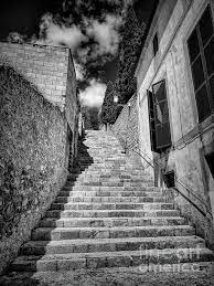 Island Stairs Art Print Stairs Majorca Mallorca Spain Spanish Balearicislands Island Blackandwhite Architecture White Art Stairs Outdoor Photography