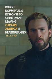 Robert Downey Jr S Response To Chris Evans Leaving Captain America Is Heartbreaking Chris Evans Robert Downey Jr Downey Junior