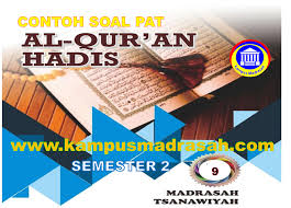 Silabus qurdis kls 9 kma 183 / download buku al quran hadis ma sesuai kma 183 2019 ayo madrasah : Soal Dan Jawaban Pat Al Qur An Hadis Semester 2 Kelas 9 Mts Sesuai Kma 183