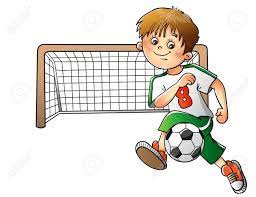 Download high quality football clip art from our collection of 65,000,000 clip art graphics. Boy Playing Football Isolated On White Background Royalty Free Cliparts Vectors And Stock Illustration Image 46661643