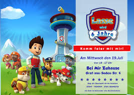 Paw patrol einladungskarten zum ausdrucken kostenlos. Paw Patrol Einladung Vorlage Novocom Top