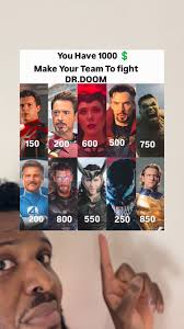 Make your team to fight Dr.Doom 🤔 #drdoom