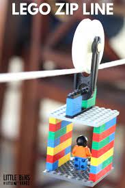 Whoever you point to begins the story. Lego Zip Line Challenge Little Bins For Little Hands