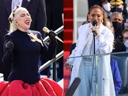 Lady gaga and barack obama put their friendship on full display at the presidential inauguration on wednesday, and it was the cherry on top of an already victorious day. The Outfits Lady Gaga And Jennifer Lopez Wore To Inauguration From The Hunger Games To Diamonds The Independent