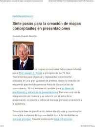 Siete Pasos para La Creación de Mapas Conceptuales