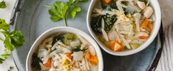 Cannellini Bean Kale And Orzo Soup Forks Over Knives Recipe Whole Food Recipes Recipes Comfort Soup Recipes