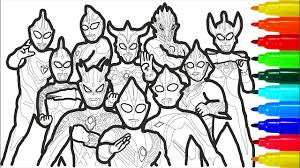 Show them your love and affection and let them show their artistic and creative sides. Ultraman Ultra Heros Coloring Pages Colouring Pages For Kids With Colored Markers Youtube