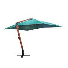 Vidaxl Floating Parasol Melia 300 X 400cm Green Garden Umbrella Sun Shade