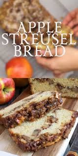 Our Apple Streusel Bread Is A Sweet Cake Like Bread With A Layer Of Apple Chunks And Walnuts In Middle And Topped Desserts Bread Recipes Homemade Dessert Bread