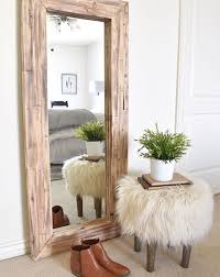 Full Length Mirror Wall Mirror Floor Rustic Mirror Corner Floor Mirror Living Room Corner Decor Living Room Mirrors
