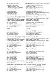 Maybe you would like to learn more about one of these? Vivir Mi Vida Lyrics In Both Spanish And English Entretenimiento General