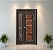Security Steel Door with Multi-Locks Apartment Doors
