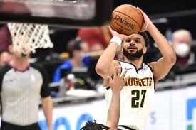 This page contains two charts: Denver Nuggets Jamal Murray First Ever With 50 Points Zero Free Throw Attempts