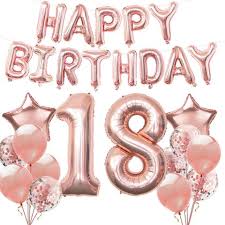 Birthday decoration ideas rose gold. Buy Rose Gold Birthday Party Decoration Happy Birthday Banner Rose Gold And Confetti Balloon Birthday Party Decorations Unique Decorations For 18th 21st 30th 40th 50th Birthday Hellip 18th Birthday Hellip Online Shop Stationery