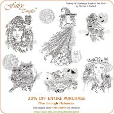 Many will have free printables in pdf format with buttons to print or download. Fairy Tangles Only 3 Days Left To Get 20 Off Your Entire Order Of Printable Coloring Pages And Digi Stamps