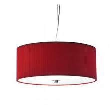 At litecraft we have stylish chandeliers, pendant lighting or flush & semi flush lights for your home. Dar Zar1725 Zaragoza Red Pendant 3 Light Ceiling Light Red Lamp Shade Ceiling Pendant Lights Red Ceiling