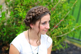 Then twist the two hair strands together, before securing with an elastic at the end. Milkmaid Braid Cute Summer Hairstyles Cute Girls Hairstyles