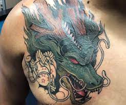 Dragon ball z © of akira toriyama character info: Progress Shot Of Shenron Done By Chris Sparks At Electric Rideo Tattoo Austin Texas Dbz