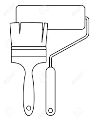 You can use them for free. Line Art Black And White Paint Roller And Brush Supply For Art Royalty Free Cliparts Vectors And Stock Illustration Image 109743155