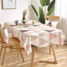 Buy Modern Homes Printed Cotton Tablecloth For Dining Table Patio Table Picnic Table Hotel Buffet Table Blush Pink Table Cover 55x55 Inches 4 Seater Online At Low Prices In India Amazon In