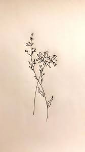 Flower Tattoo Design Drawn By Cassidy Benbow Please Post Pictures If You Ve Tried This Pin Fl Simple Flower Tattoo Flower Tattoo Designs Flower Tattoo