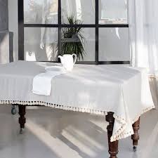 Tassel Tablecloth Linen Tablecloth With Tassel Fringe Etsy In 2020 Custom Table Cloth Natural Linen Tablecloth Table Cloth