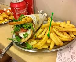 Chicken Gyros Pita Menu Picture Of Meat Corner Fira Tripadvisor
