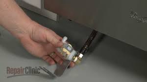 The drain valve on the dishwasher is governed by the drain solenoid. Whirlpool Dishwasher Water Inlet Valve Replacement W10875007 Youtube