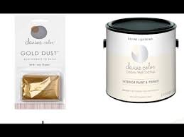 Gold paint is a popular color in design magazines and in homes. Devine Color Gold Dust And White Paint Youtube