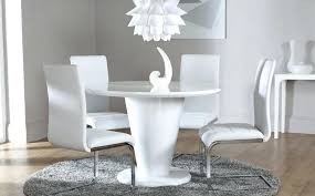 high gloss dining table white high