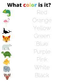 Eric Carle S Mixed Up Chameleon What Color Is It Matching Game Colors And Tracing Esl Efl Mixed Up Chameleon Learning Colors Chameleon