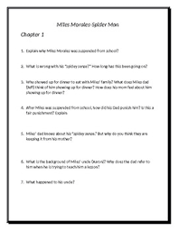 The character was created in 2011 by writer brian michael bendis and artist sara pichelli, with. Miles Morales Spider Man Guiding Questions Ch 1 14 By Shelli Medley