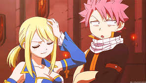 Lucy, seeing this, tells him to calm down, saying that he is scaring her. Some Natsu And Lucy Gif Fairy Tail Amino