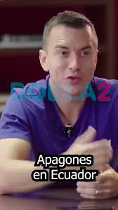 Daniel Noboa habla sobre los apagones en Ecuador