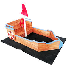 Ansprechende farbe die bank fügt sich durch ihre unaufdringliche textur gut in jeden garten ein. Sandkasten Boot Mit Sitzbank 160x78x103cm Holz Vliesboden Holzsandkasten Garten 51830
