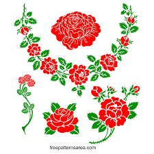 Our svg files are ready to use with cricut and silhouette cutting machines. Rose Silhouette Vector Stencil Art Designs Freepatternsarea