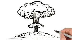 How To Draw Nuclear Explosion | Ink Drawing Tutorial - Youtube