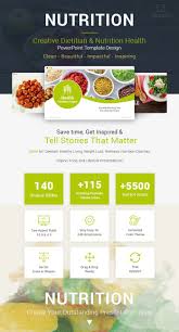 Diet And Nutrition Powerpoint Template Designs Slidesalad Powerpoint Templates Template Design Brochure Template