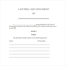 Sample last will and testament form with guidance notes. Free 7 Sample Last Will And Testament Forms In Ms Word Pdf