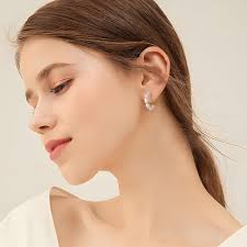 Amazon.com: Gacimy Pearl Hoop Earrings for Women with 925 Sterling Silver  Post, 4mm Thick Oval Pearl Earrings For Women 14K Gold Plated, 20mm Small  Pearl Hoops: Clothing, Shoes & Jewelry