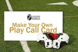 Modern card templates custom trading cards. Make Your Own College Football Play Call Cards Custom Championship Rings Legend Rings