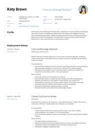 Maintenance of supplies and equipment: 22 Food And Beverage Attendant Resume Examples Word Pdf 2020