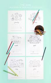 Panda coloring page from thaneeya mcardle's 2018 coloring calendar. Free Printable Coloring Calendar Pages Damask Love