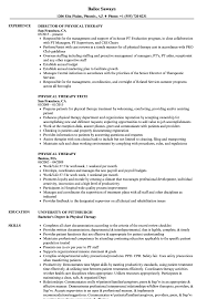 Physical Therapy Resume Samples Velvet Jobs