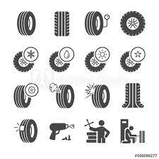 Tire Icons Set Tire Icon Icon Company Logo Design