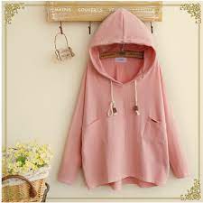 بلايز كم طويل هودي ابيض اسود fashion blouse coat