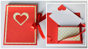 If irregular shapes and special papers don't fit in your budget, you can create a memorable card in the standard shape with a unique design approach. How To Make Greeting Card Box Valentine S Day Step By Step Diy Kartka Walentynkowa Youtube