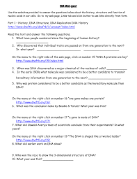 Be sure to include what causes mutations, as well. Dna Webquest