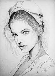 3 4 Face Drawing Google Search Pencil Portrait White Drawings Minimal Drawing