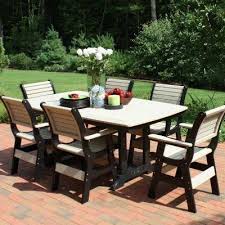 Laguna Dining Table Weathered Wood And Dark Brown By Malibu Outdoor Living 424 99 Weight English Garden Design Garden Patio Furniture Patio Furniture Sets